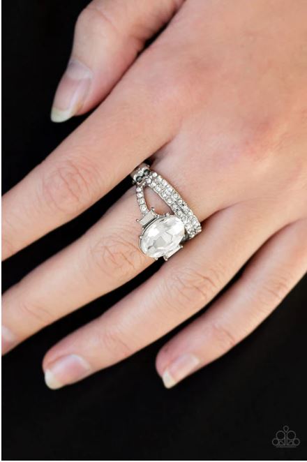 Bling Queen White Ring