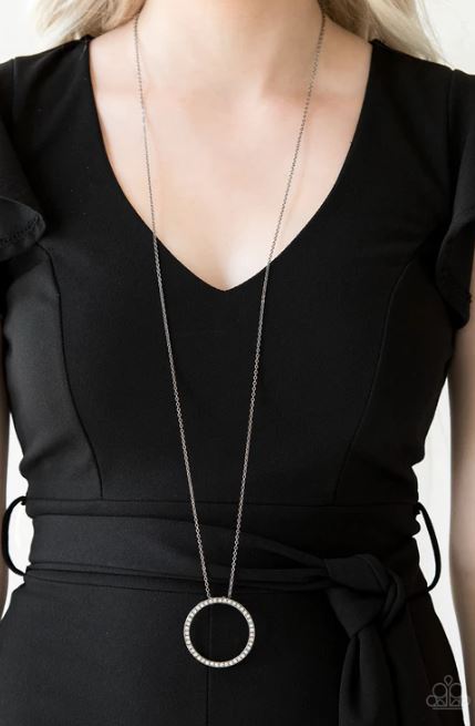 Center of Attention Black Necklace
