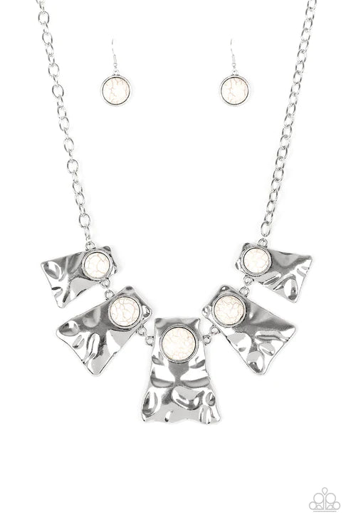 Cougar White Necklace