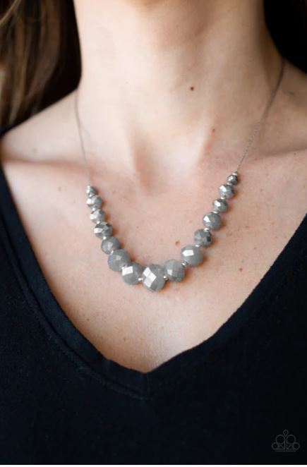Crystal Carriages Silver Necklace