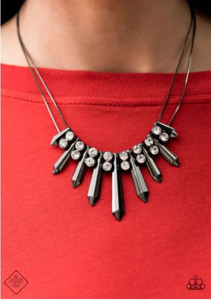 Dangerous Dazzle Black Necklace