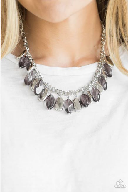 Fringe Fabulous Silver Necklace