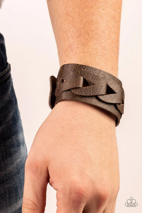 Horse and Carraige Brown Urban Bracelet