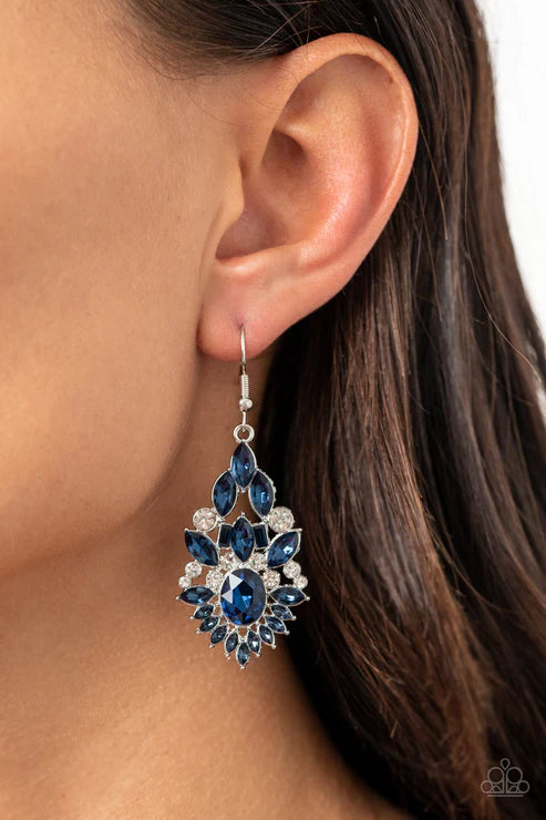Ice Castle Couture Blue Earrings