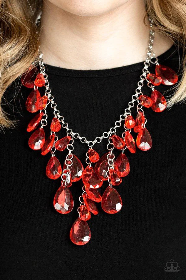 Irresistable Iridescence Red Necklace