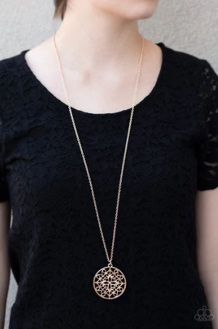 Mandala Melody Rose Gold Necklace