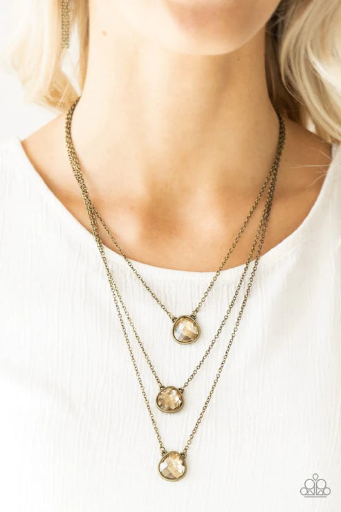 Once In A MILLIONAIRE Brass Necklace