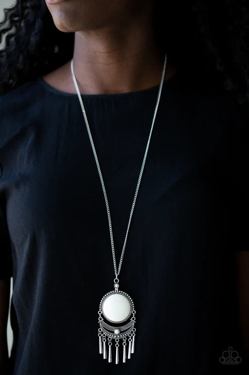 Rural Rustler White Necklace