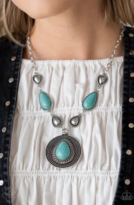 Saguaro Soul Trek Blue Necklace