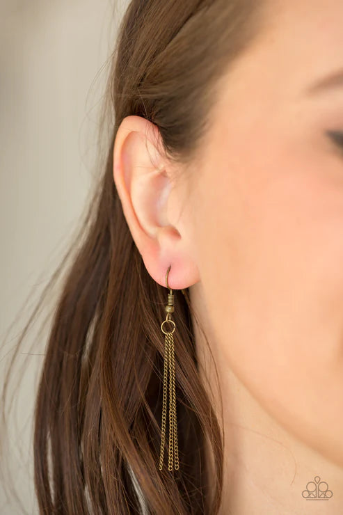 Seasonal Charm Brass Necklace