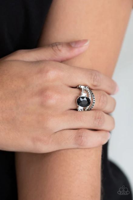 Spectacular Sparkle Black Ring
