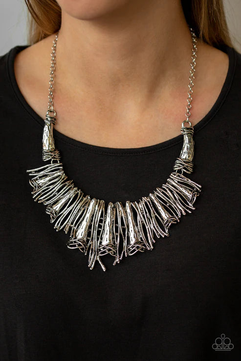 The MANE Stream Silver Necklace
