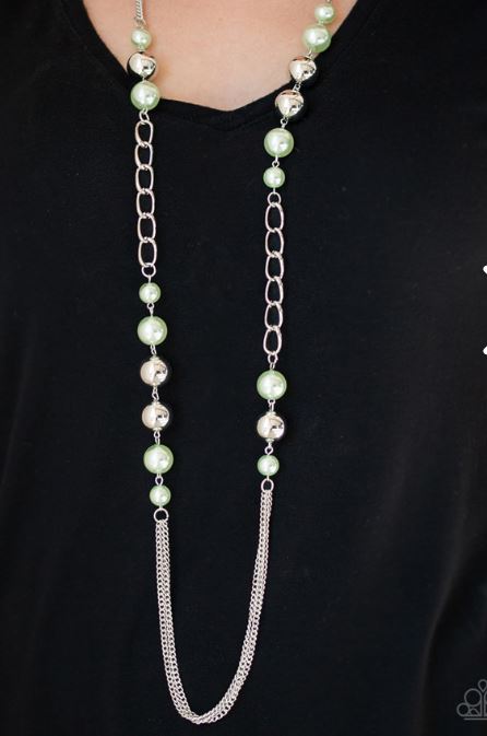 Uptown Talker Mint Green Necklace