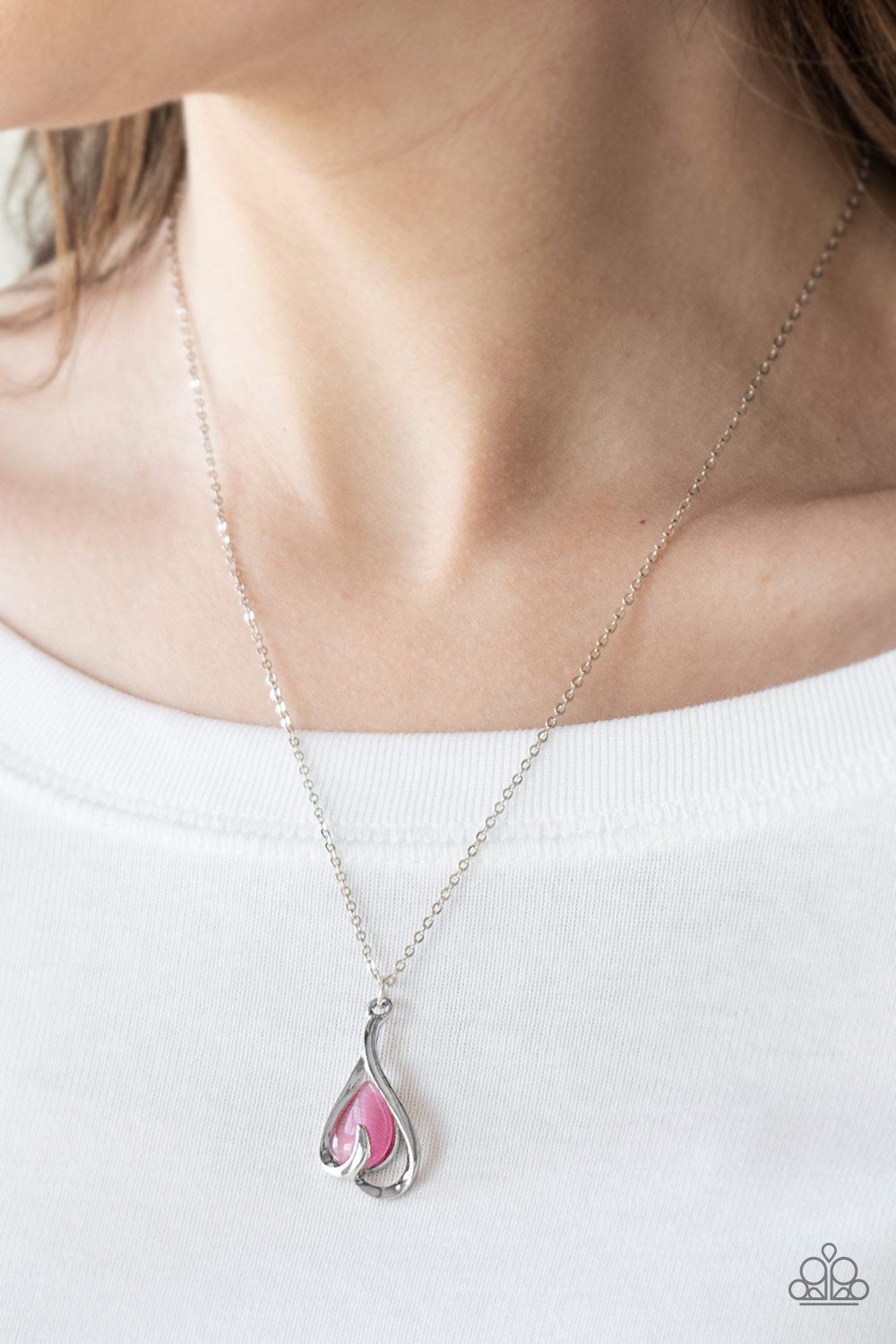 Tell Me A Story Pink Necklace