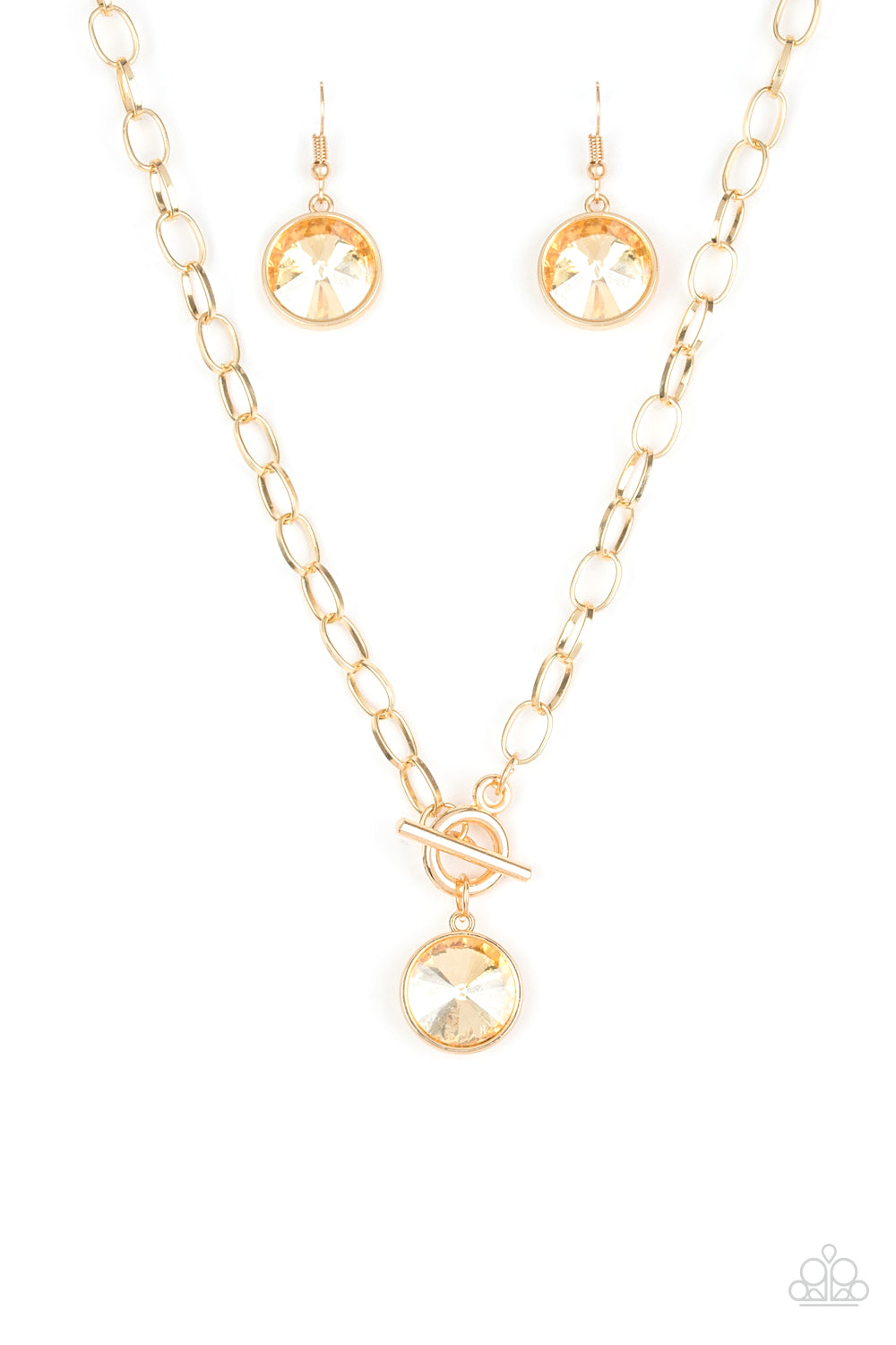 She Slarkles On Gold Necklace