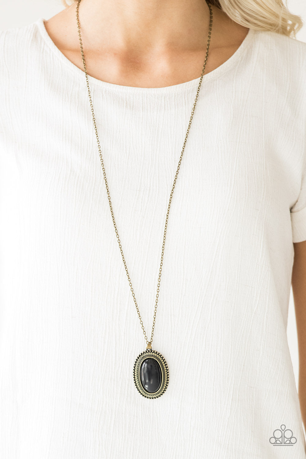 Practical Prairie Brass Necklace