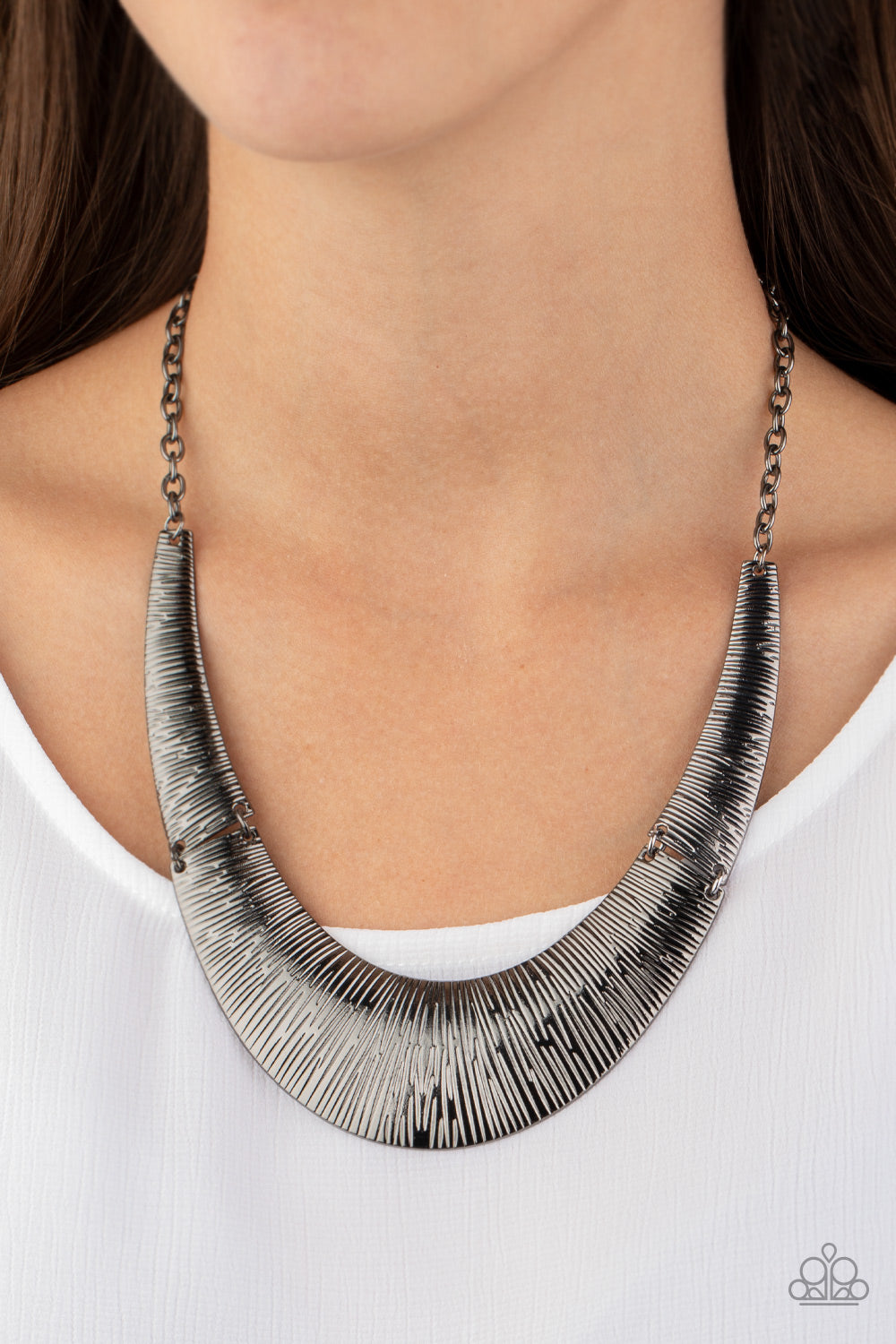 Feast or Famine Black Necklace