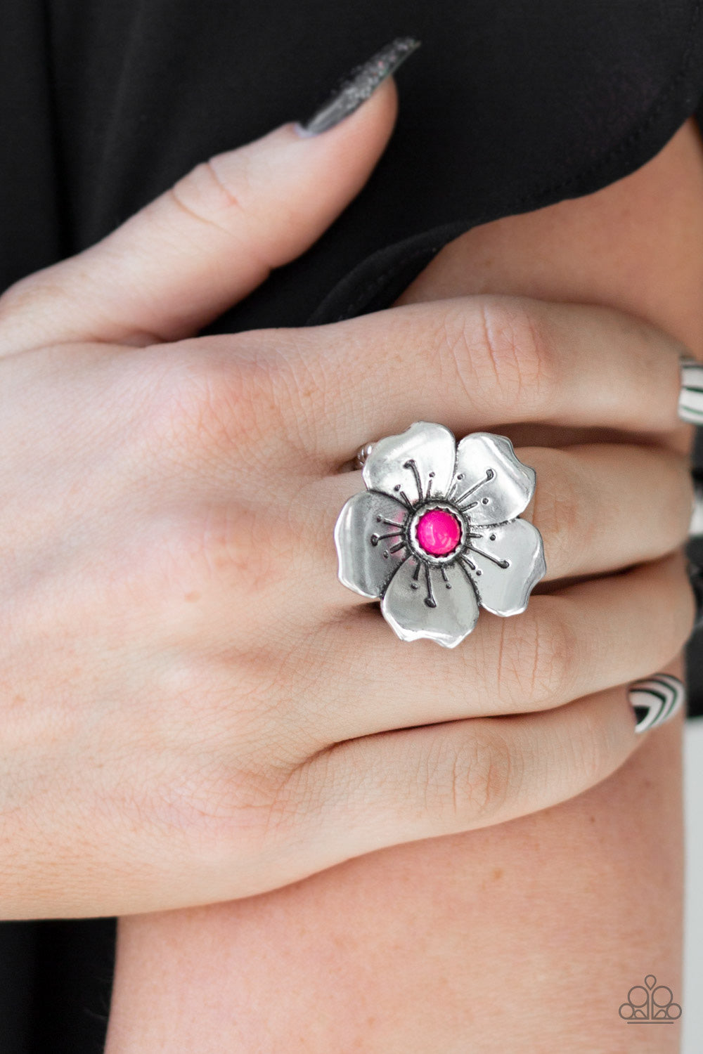 Boho Blossom Pink Ring