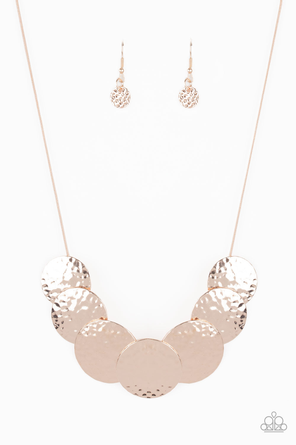 RADIAL Waves Rose Gold Necklace