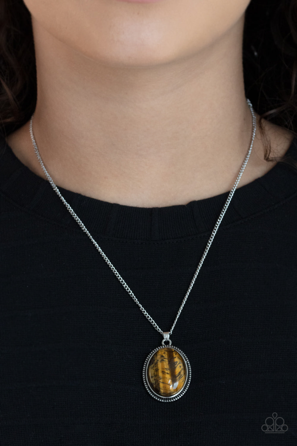 Tranquil Talisman Brown Necklace