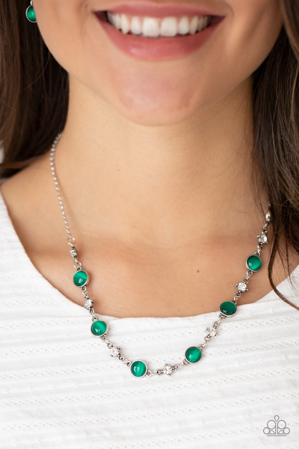 Inner Illumination Green Necklace