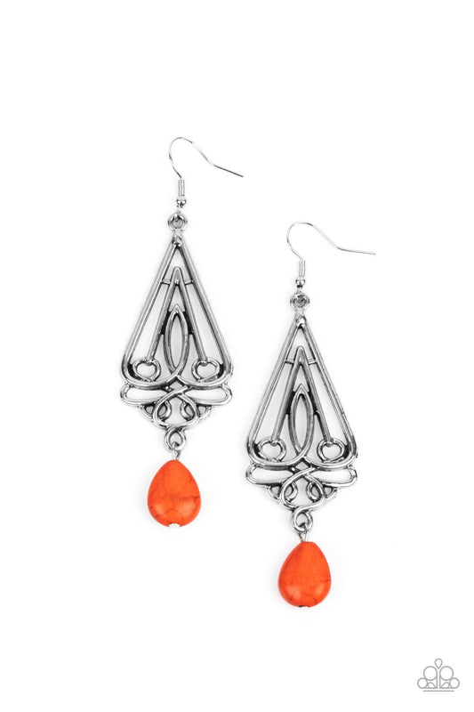 Transcendent Trendsetter Orange Earring