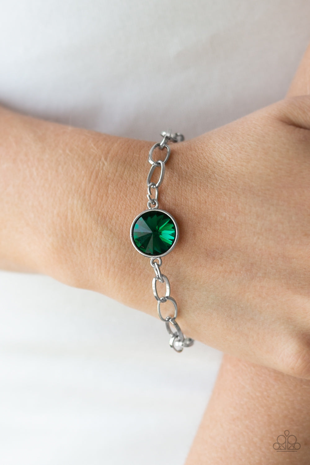All Aglitter Green Bracelet