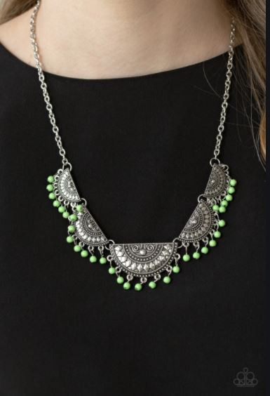 Boho Baby Green Necklace