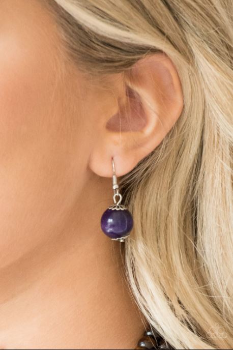 Cancun Cast Away Purple Necklace