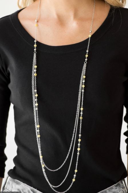 Colorful Cadence Yellow Necklace
