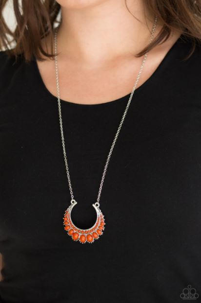 Count To ZEN Orange Necklace