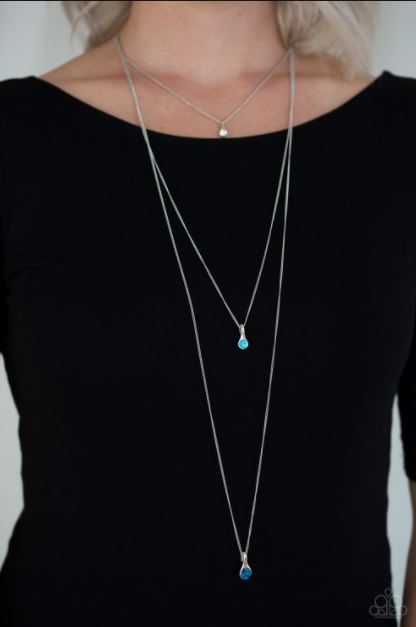 Crystal Chic Blue Necklace