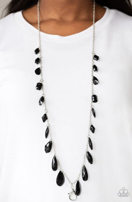 Glow And Steady-Wins The Race Black Lanyard