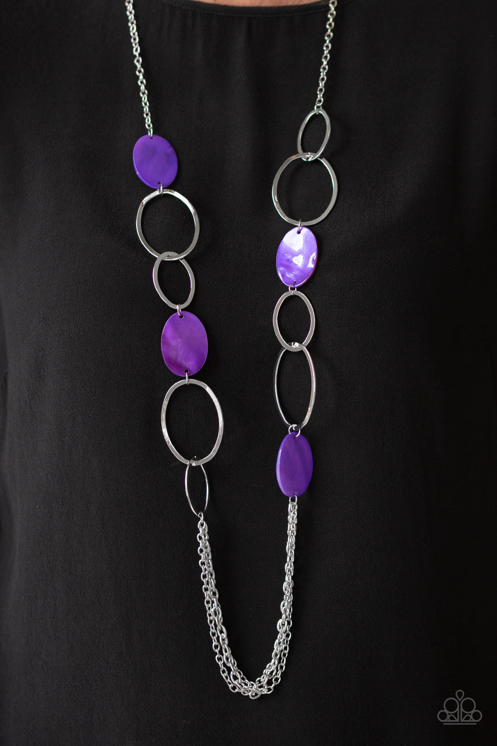 Kaleidoscope Coasts Purple Necklace