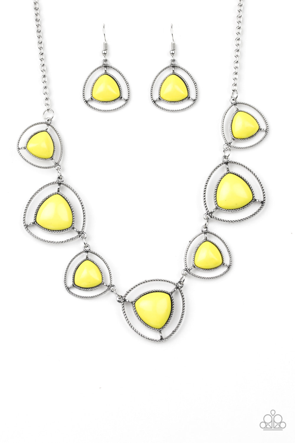 Make A Point Yellow Necklace