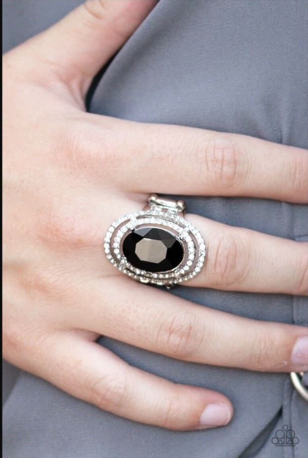 Making History Black Stone Silver Ring