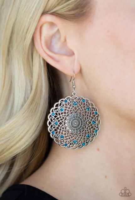 Mandala Mandalay Blue Earring