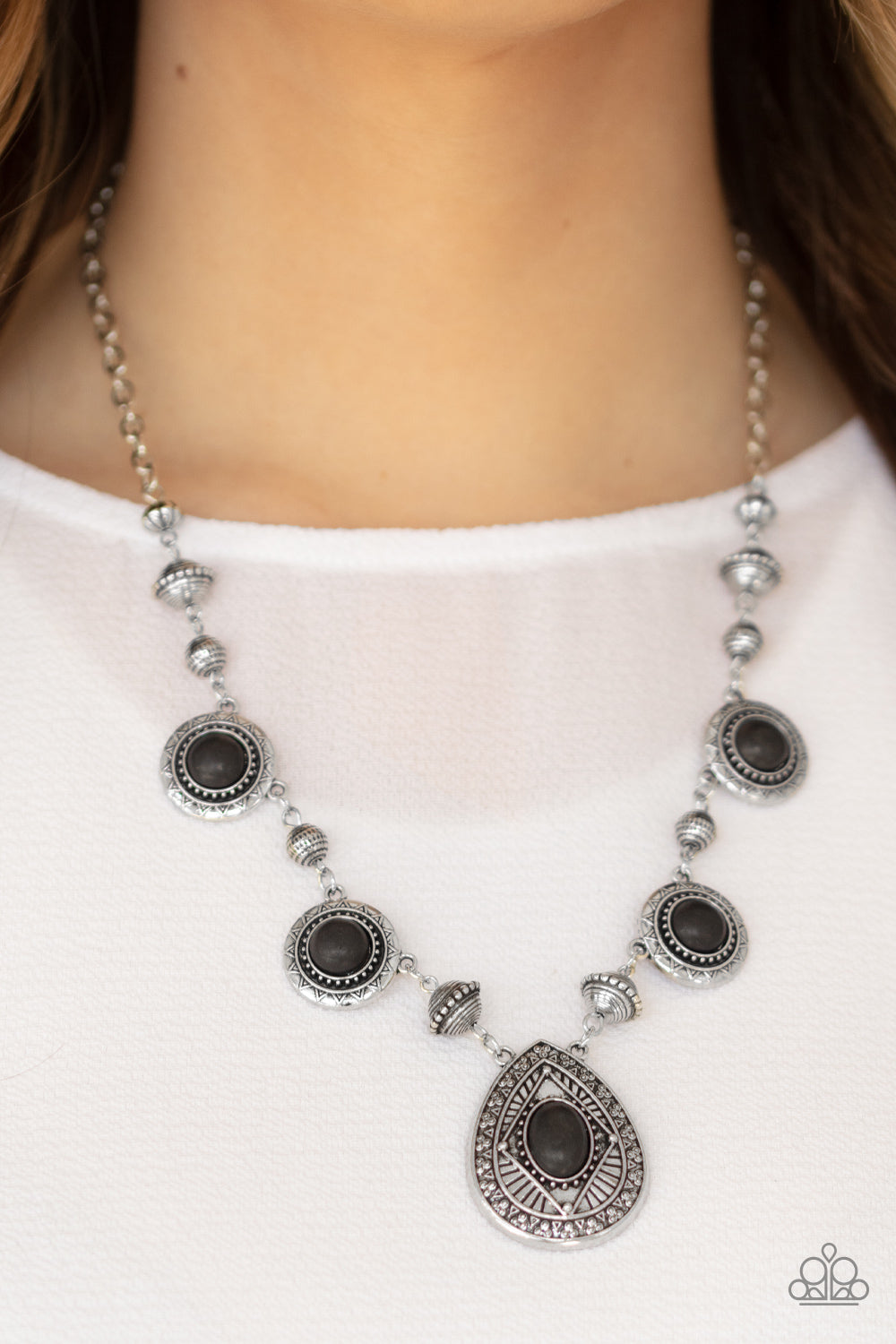 Mayan Magic Black Necklace