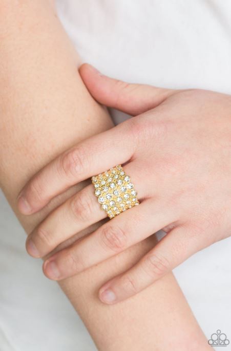 Million Dollar Masquerade Gold Ring