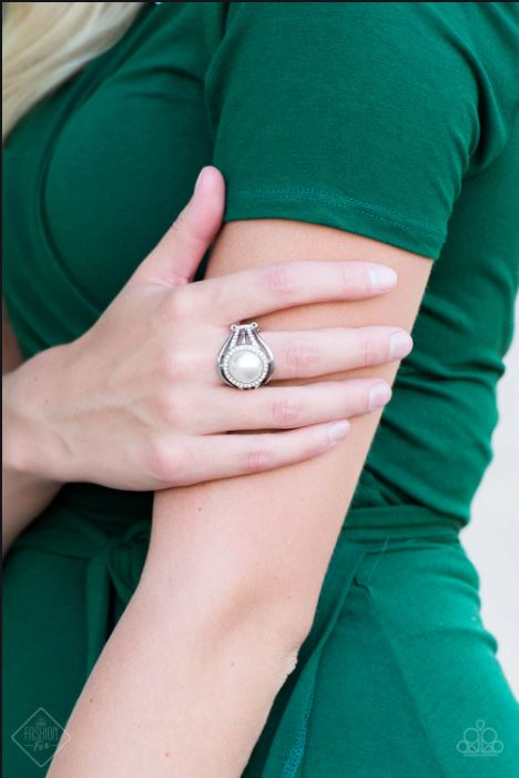 Pampered in Peals White Ring