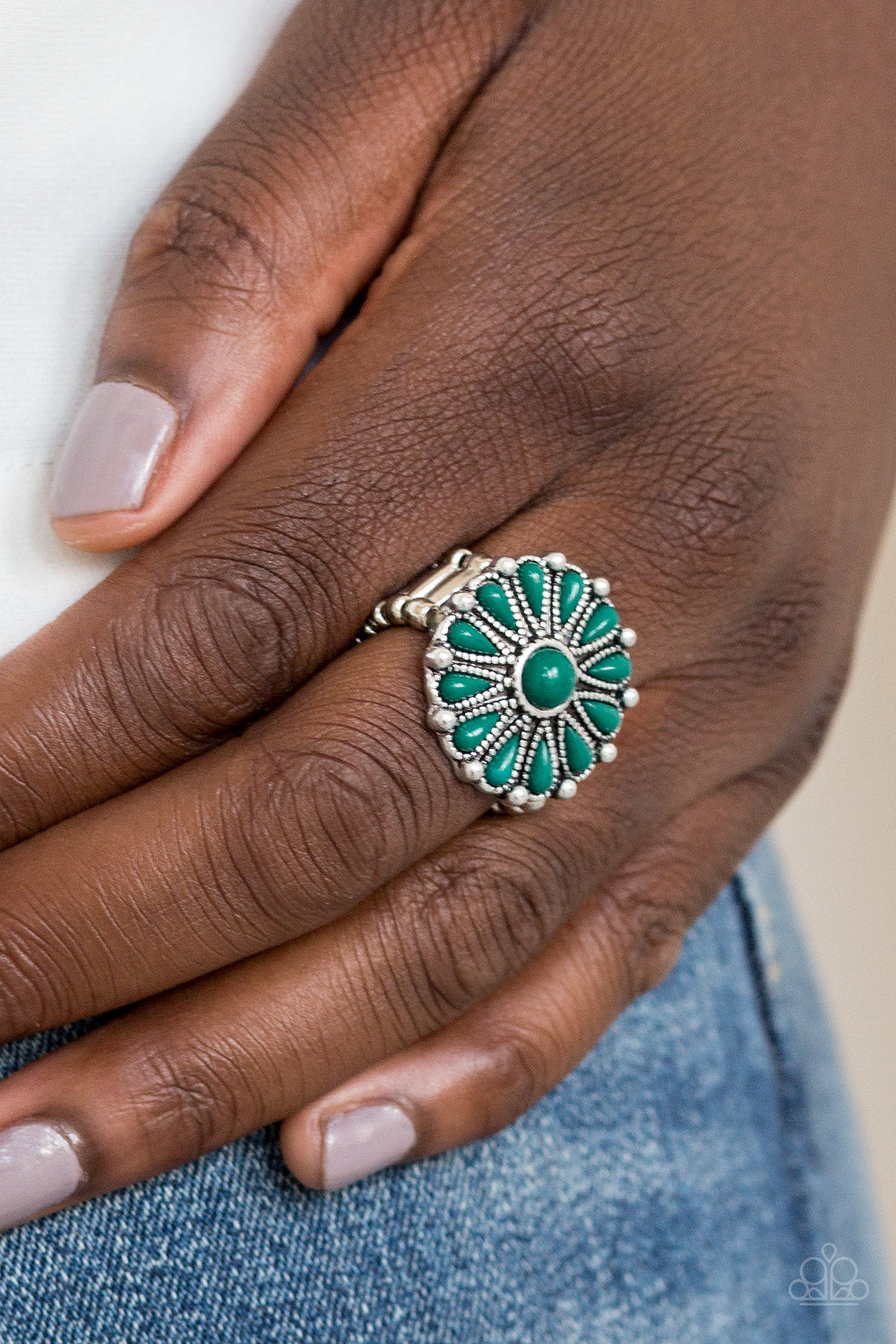 Poppy Pop-Tastic Green Ring