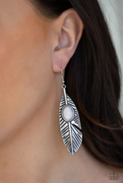 Quill Thrill Silver Earring