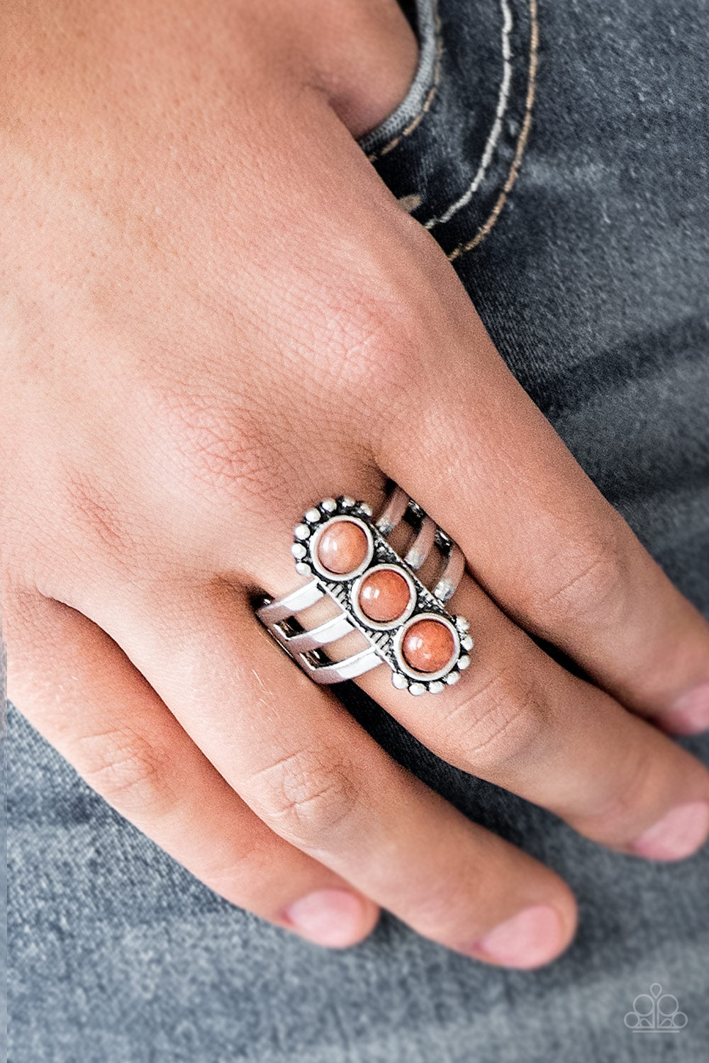 Rio Trio Orange Ring