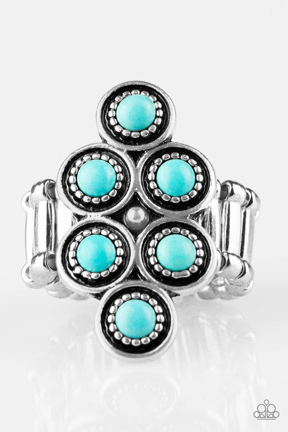 River Rock Rhythm Blue Ring