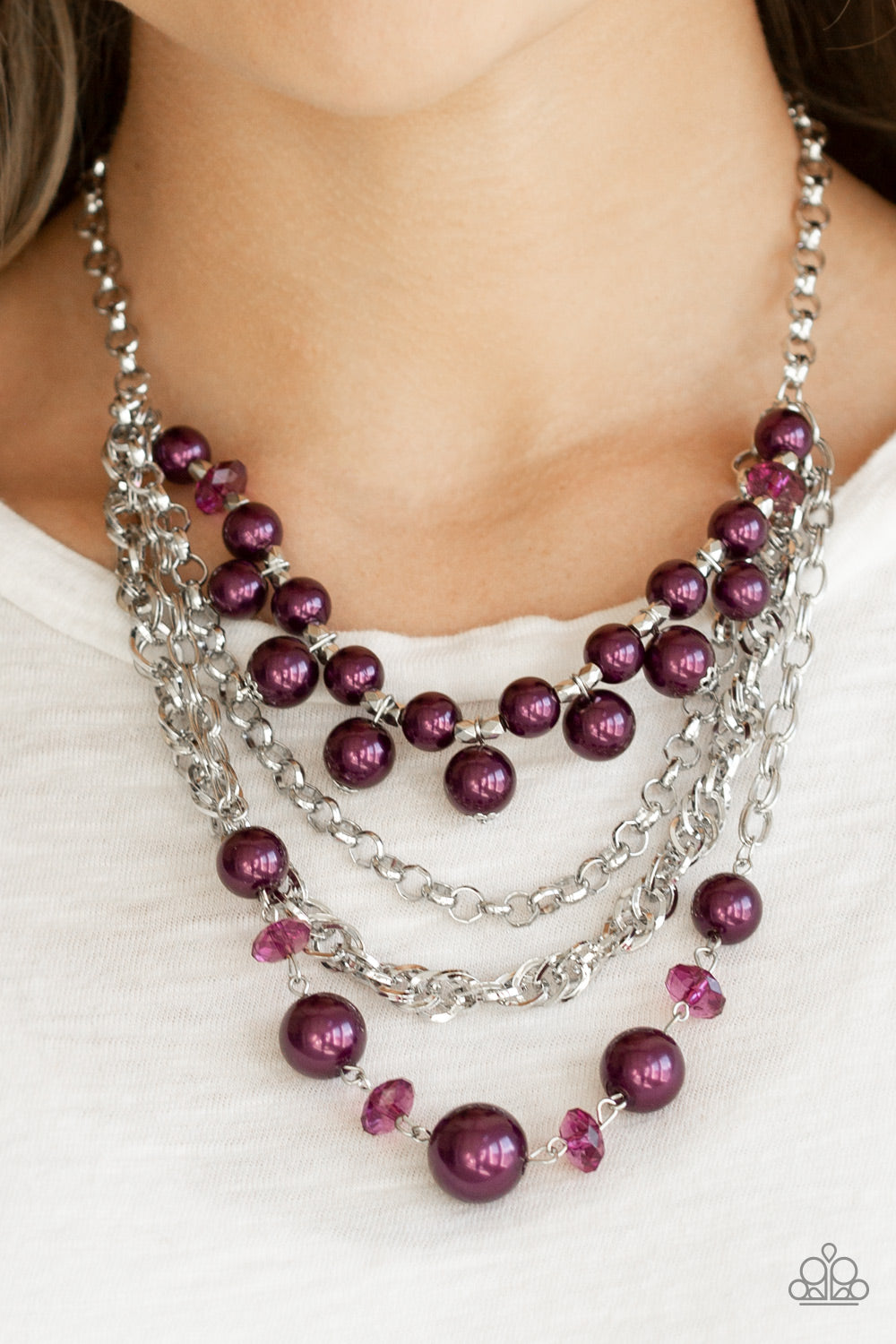 Rockin Rockette Purple Necklace