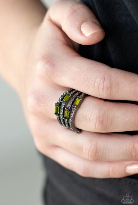 Royal Reflections Green Ring
