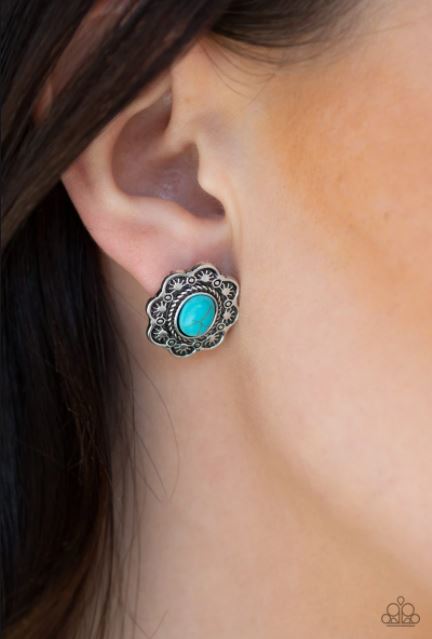 Springtime Deserts Blue Post Earring