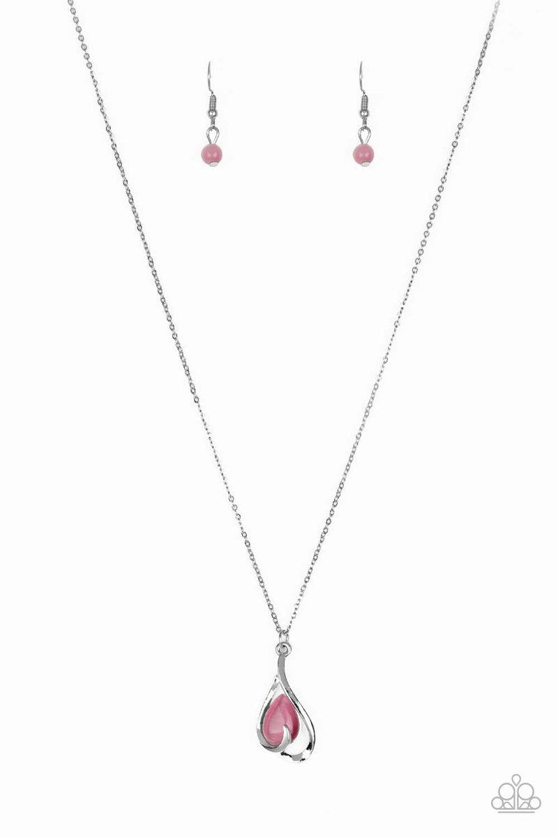 Tell Me A Story Pink Necklace