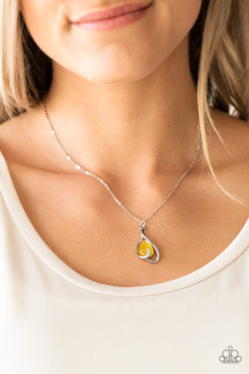 Tell Me A Story Yellow Necklace