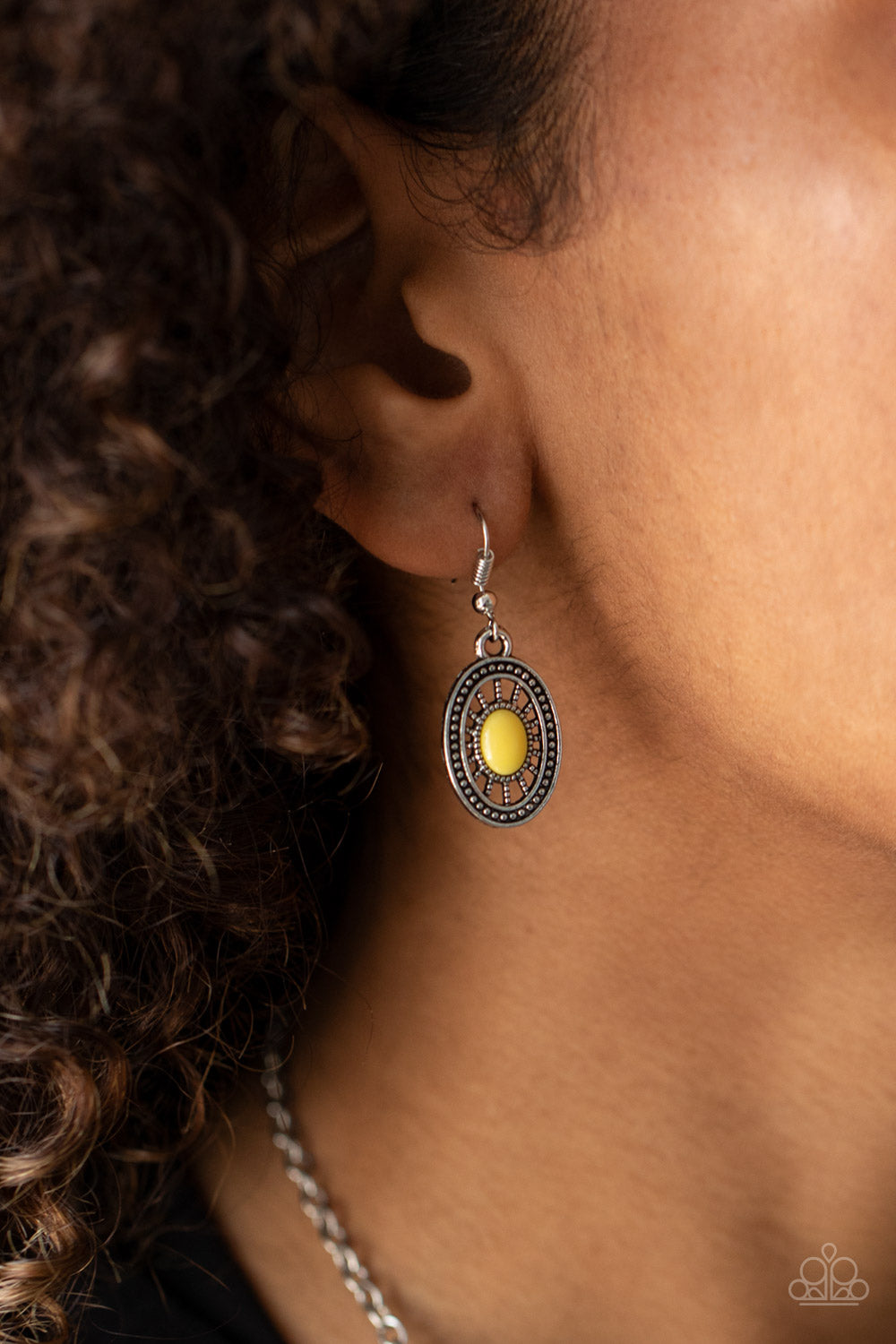 Totally TERRA-torial Yellow Necklace